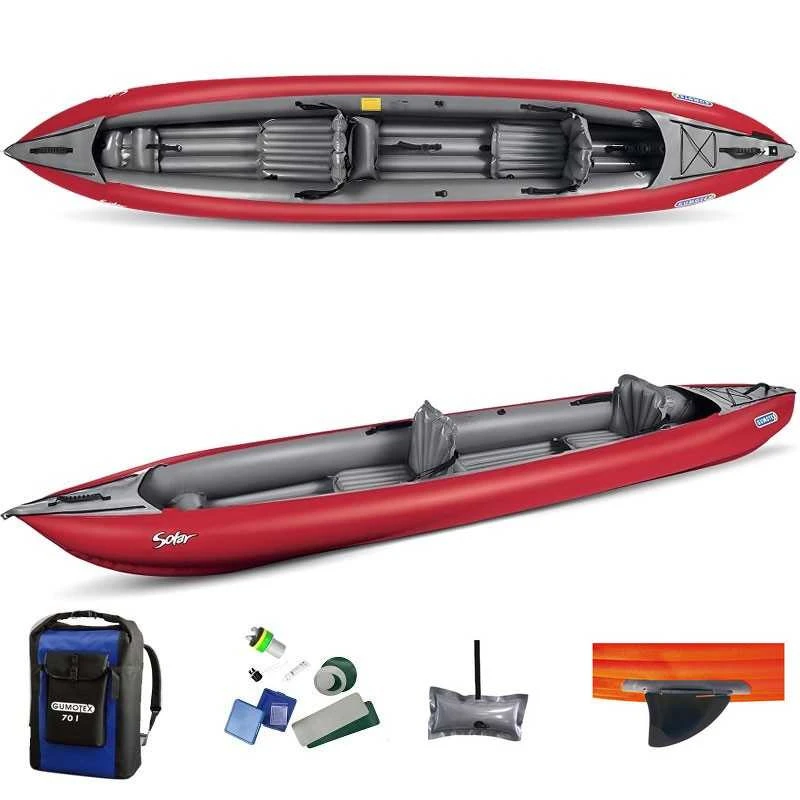 KAYAK GUMOTEX SOLAR ROUGE 2 PLACES MODELE 2022 â Image 2