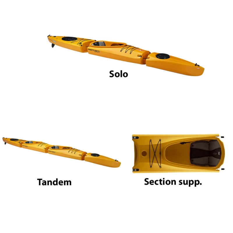 KAYAK MODULABLE POINT 65°N MERCURY GTX DUO JAUNE – Image 5