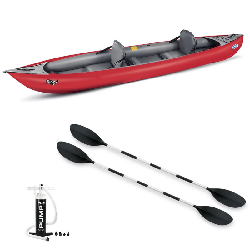 PACK KAYAK GUMOTEX THAYA 2 PLACES CONVERTIBLE ROUGE – Image 2