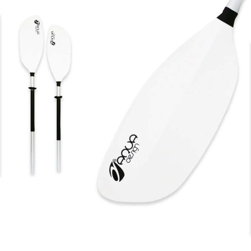 PAGAIE KAYAK AQUADESIGN WHITE 2 PARTIES 215CM – Image 2