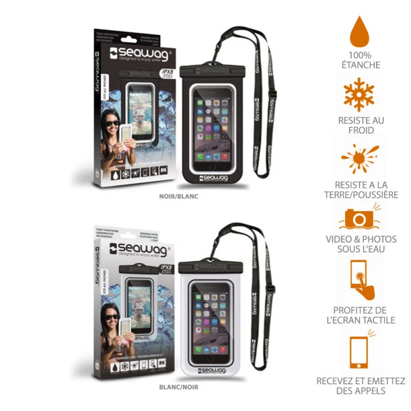 POCHETTE ETANCHE SMARTPHONE SEAWAG NOIRE – Image 2